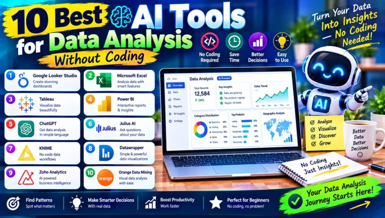10 Best AI Tools for Data Analysis Without Coding