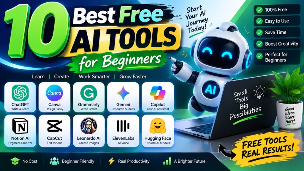 10 Best Free AI Tools for Beginners